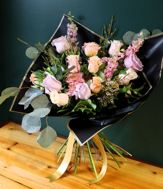 Dreamy Pastels Rose Bouquet - Fuller Flowers
