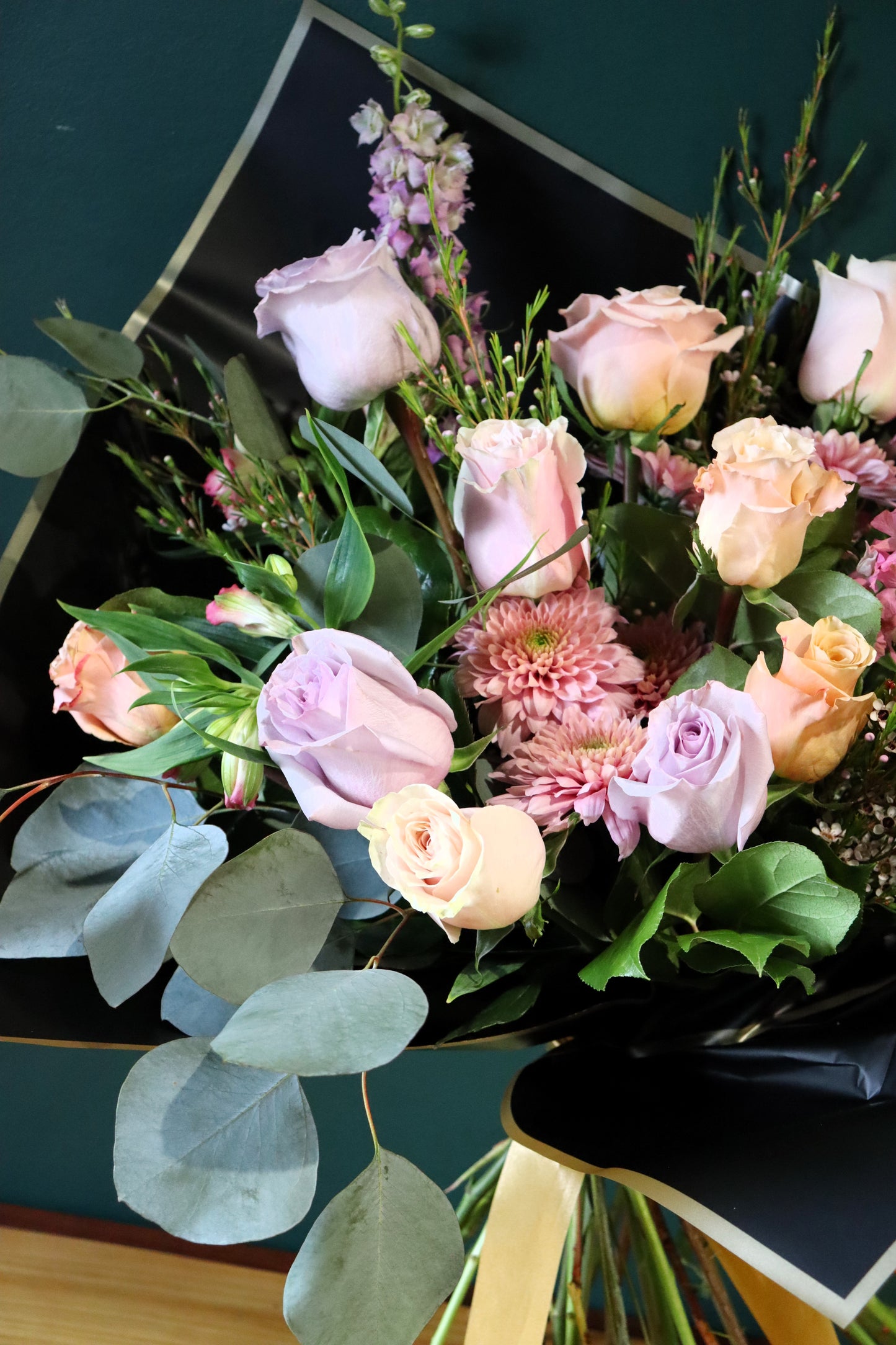 Dreamy Pastels Rose Bouquet - Fuller Flowers