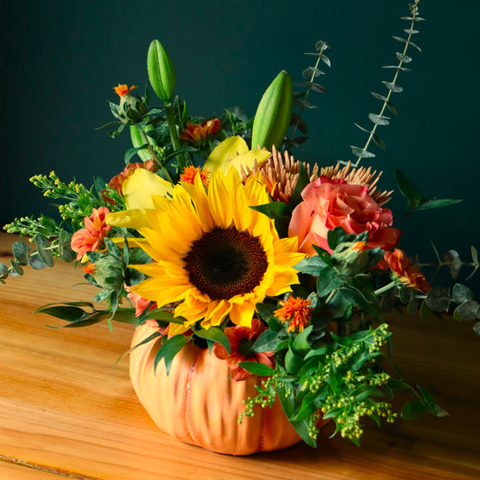 Pumpkin Floral Arrangement - October 8th