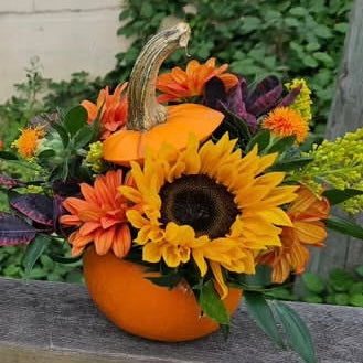 Pumpkin Floral Arrangement - October 8th