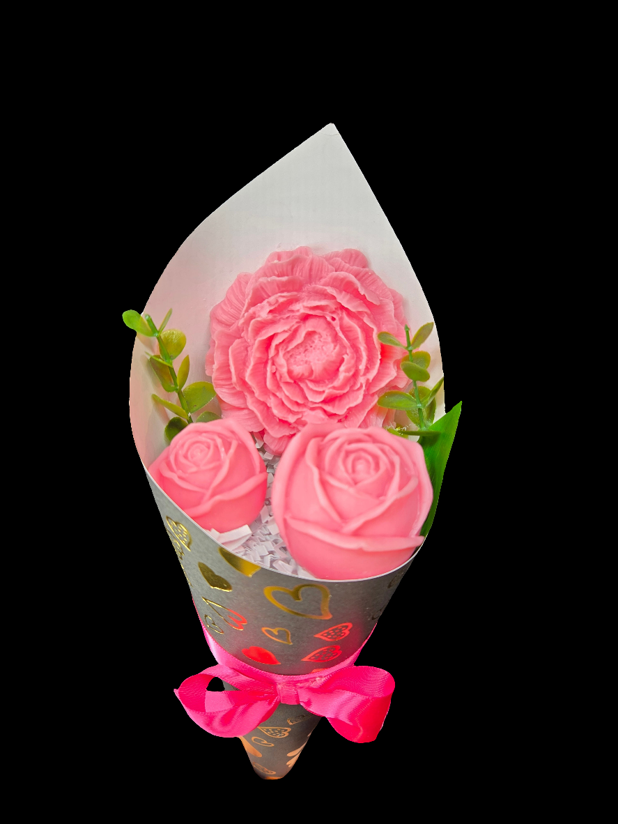 Gifted Pretty Handmade Soap Flower Bouquet - Fuller Flowers
