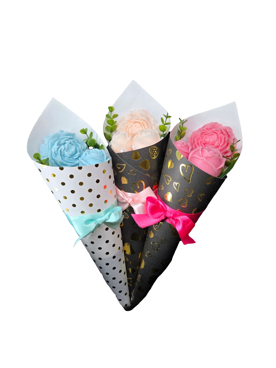 Gifted Pretty Handmade Soap Flower Bouquet - Fuller Flowers
