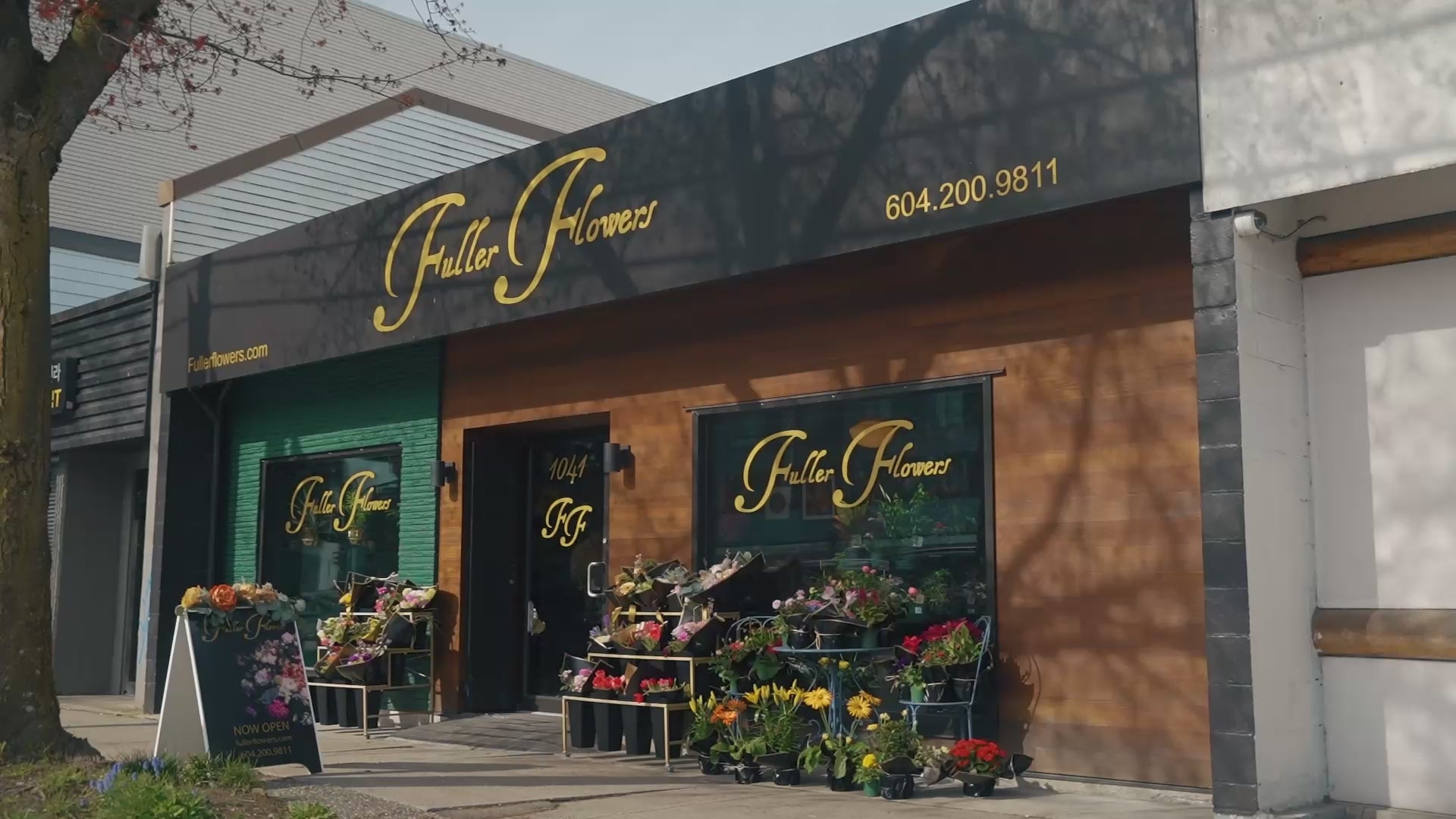 Load video: Tour of our flower shop at 1041 Kingsway, Vancouver